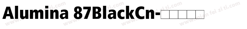 Alumina 87BlackCn字体转换